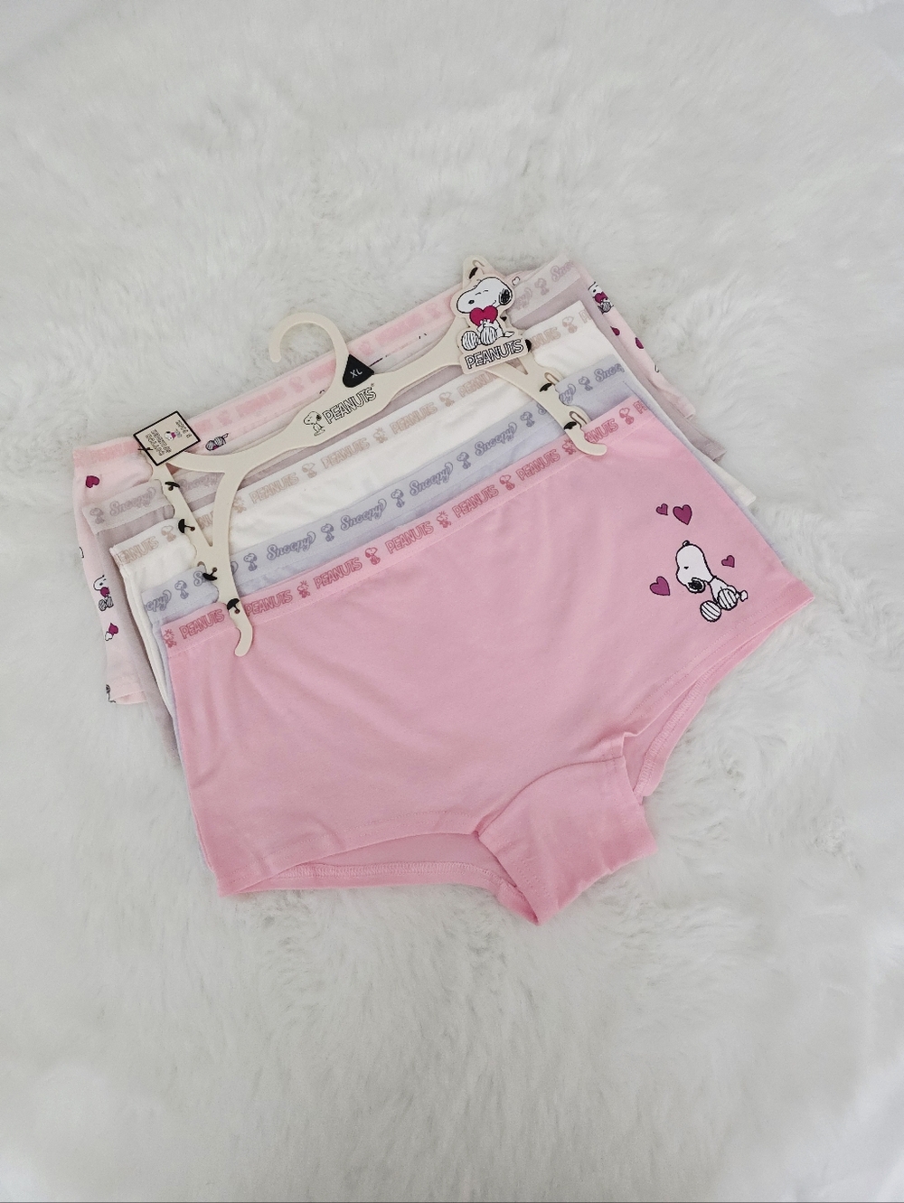 PEANUTS🩷 Cotton Spandex 5-Pack Boyshorts SIZE XL